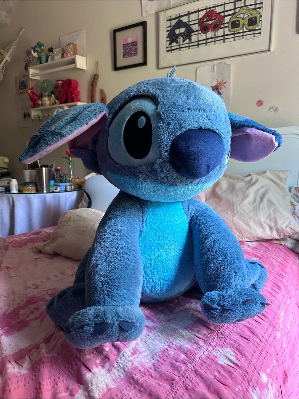 X Large Blue Plush Stitch-Inspired Stuffed Toy - Soft Kids Plush